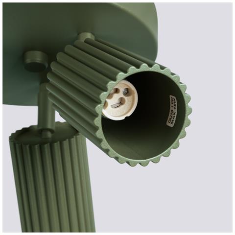 Lampada Da Soffitto Karbon 3p Verde Oliva Sl. 1620 - Minimalista Lampada Da Soffitto Verde Oliva 18x19.5x19.5 Cm - Foto 8