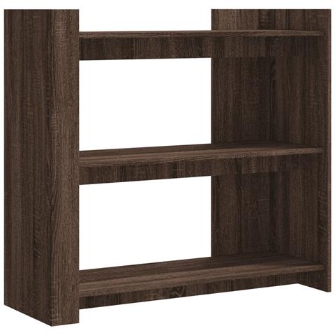 Tavolino Consolle Rovere Marrone 100x35x90 Cm Legno Multistrato - Foto 2