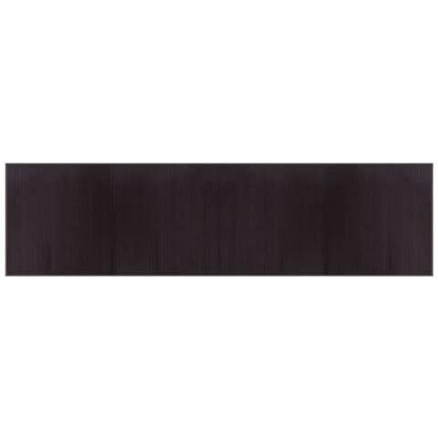 Tappeto Rettangolare Marrone Scuro 100x400 Cm In Bambù - Foto 2