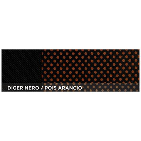 Coprisedili Anteriori Fast&smart Tg. Grande Tess. Misto Cotone Pois Arancio/nero - Foto 1