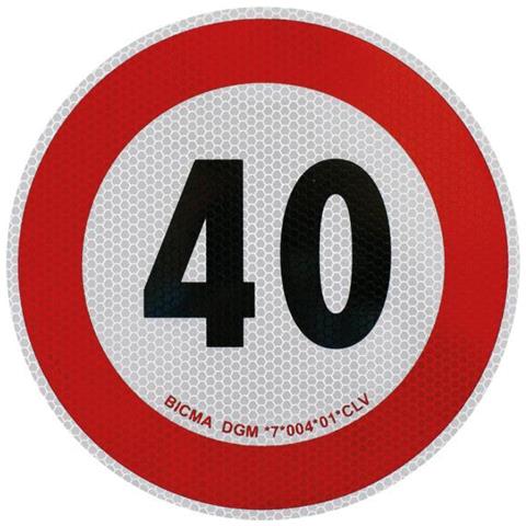 Disco Adesivo Limite Di Velocità 40 Km - Foto 1