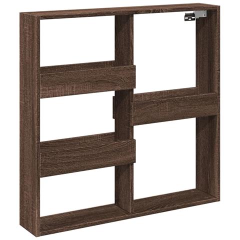 Armadietto A Muro Rovere Marrone 80x15x80 Cm Legno Multistrato - Foto 2