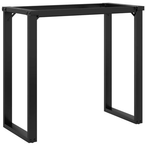 Telaio Gambe A O Per Tavolo Da Pranzo 80x40x73 Cm In Acciaio - Foto 1