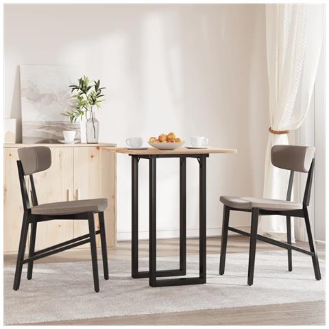 Telaio Gambe A O Per Tavolo Da Pranzo 80x40x73 Cm In Acciaio - Foto 8