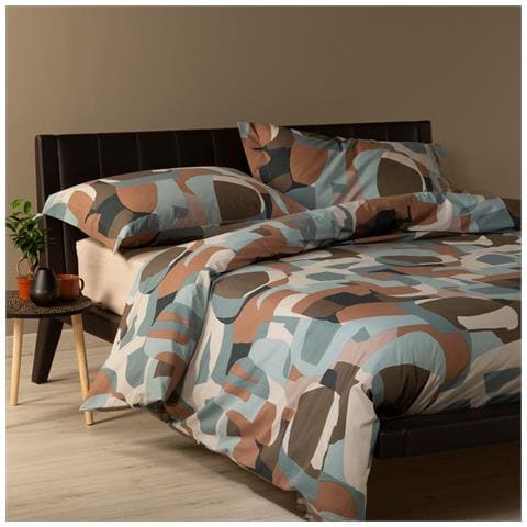 Sacco Copripiumino Con Federe Cosmic In Cotone Colore Grigio Misura Matrimoniale - Foto 2