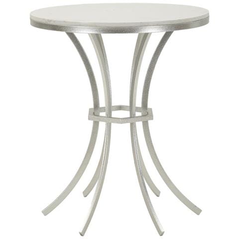 Tavolino Mf807 - Argento - Metallo - 56x56x68 Cm - Foto 1