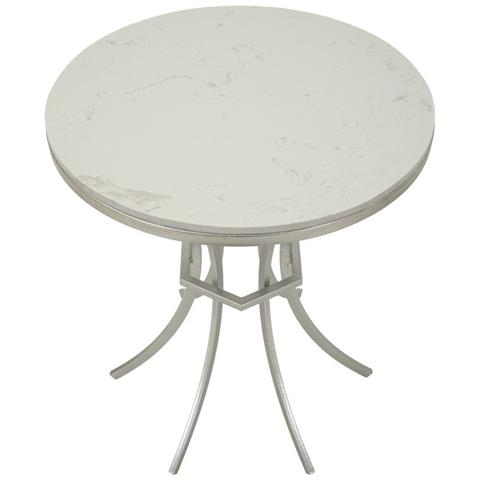 Tavolino Mf807 - Argento - Metallo - 56x56x68 Cm - Foto 2