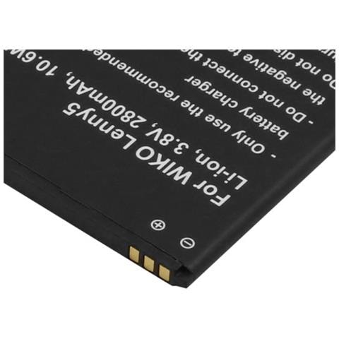Batteria Per Wiko Lenny5 Li-ion 3.. 8v 2800mah 10.6wh Numero Di Parte 115823 - Foto 3