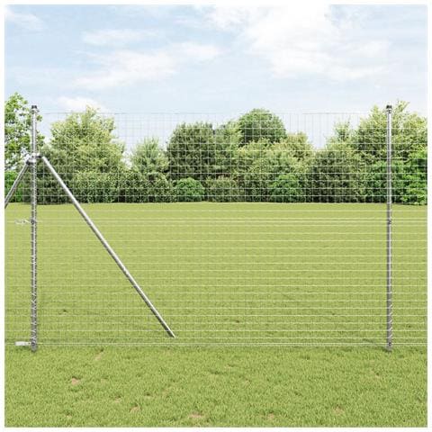 Posti per recinzione  26 pz Ø32 mm 200 cm Acciaio galvanizzato - Foto 2