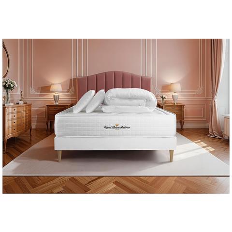 Pacchetto Letto Completo - Materasso 160x200cm + Box Spring Con Doghe (kit) + 2 Cuscini + Piumino - Buckingham - Foto 1