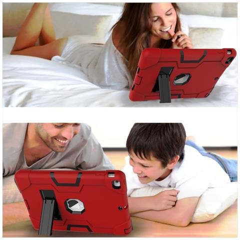 Custodia Per Ipad 9/8/7 10.2” Armata Con Supporto Rosso - Foto 2