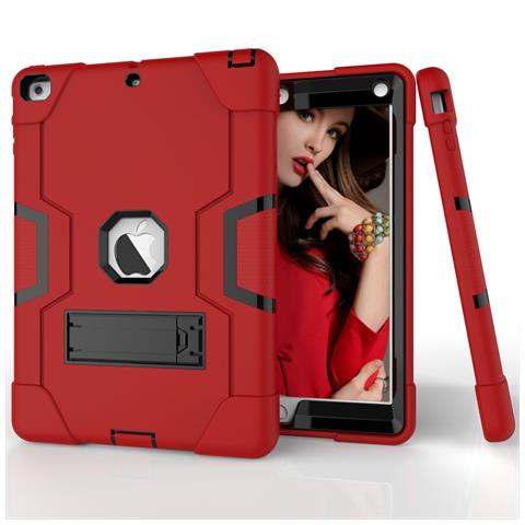 Custodia Per Ipad 9/8/7 10.2” Armata Con Supporto Rosso - Foto 4