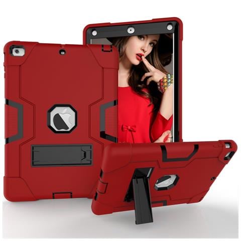 Custodia Per Ipad 9/8/7 10.2” Armata Con Supporto Rosso - Foto 1