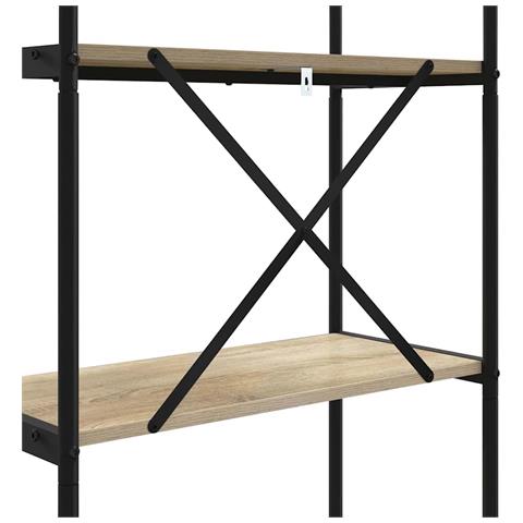 Libreria rovere sonoma 80 x 30 x 109 cm Legno multistrato - Foto 9