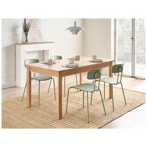 Tavolo Da Pranzo Gisela Rovere Chiaro 160 Cm 90 Cm - Foto 1