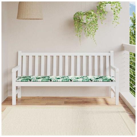 Cuscino per Panchina da Giardino Floral Verde 180 x 50 x 4 cm - Foto 2