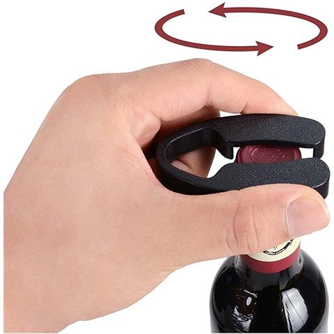 Taglia-capsule Per Vino - Accessorio Portatile E Sicuro Per Apribottiglie Black - Foto 2