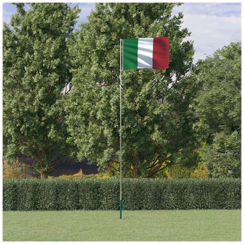 Asta e Bandiera Italia 5,55 m Alluminio - Foto 2