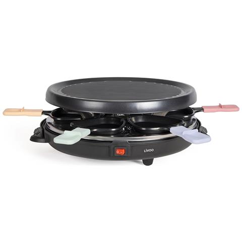 Griglia Per Raclette Per 6 Persone, 800w - Doc207p - Foto 1
