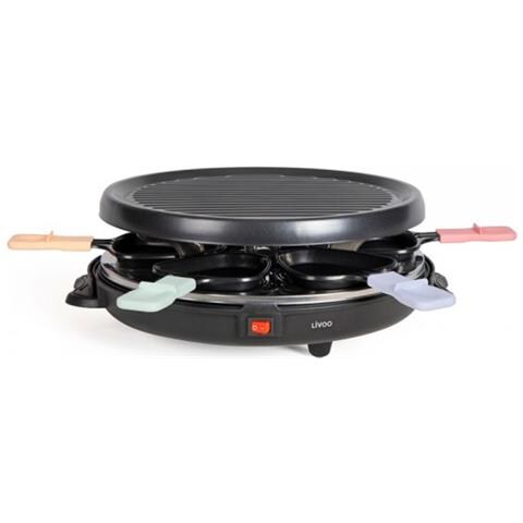 Griglia Per Raclette Per 6 Persone, 800w - Doc207p - Foto 2