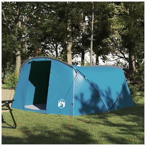 Tenda a tunnel con tetto Blu e Grigio 318 x 275 x 140 cm - Foto 2