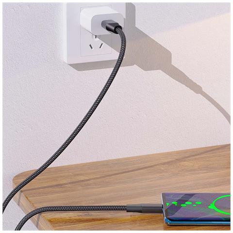 Cavo Usb-c A Usb-c 240w 3m Ricarica E Trasferimento Ultra Rapido, Nero - Foto 2