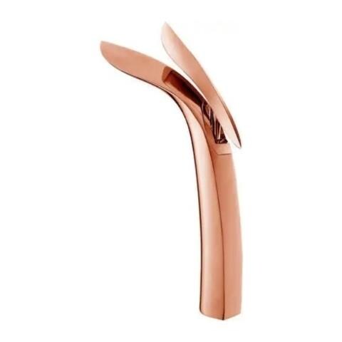 Rubinetto per lavabo da bagno, Blackswan, tipo M320, modello alto in oro rosa, montaggio su piano, dimensioni 34,7 cm - Foto 1