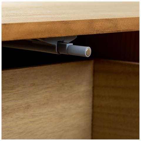 Cassettiera In Legno E Corda Intrecciata Marrone 80x36x75h - Foto 8