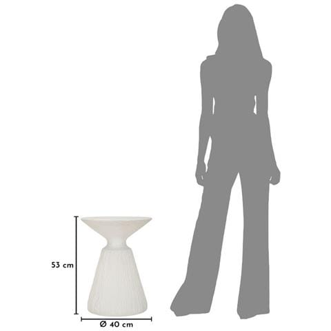 Tavolino Vkh1070-beige-mgo-40x40x53 Cm - Foto 8