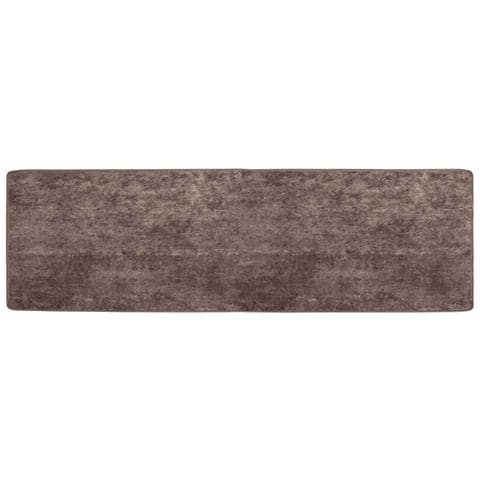 Runner Tappeto MARSA Grigio 150 x 50 cm Poliestere e PVC - Foto 1