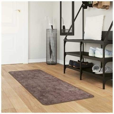 Runner Tappeto MARSA Grigio 150 x 50 cm Poliestere e PVC - Foto 2
