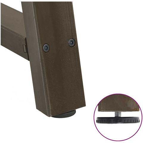 Gambe per Tavolino da Caffè a Forma di A 2 pz 60x (42-43) cm Acciaio - Foto 9