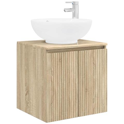 Mobile Lavabo da Parete Rovere Sonoma 49,5 x 44,5 x 65 cm - Foto 1