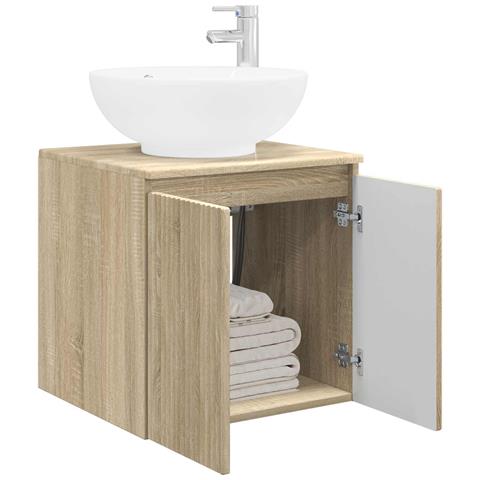 Mobile Lavabo da Parete Rovere Sonoma 49,5 x 44,5 x 65 cm - Foto 2