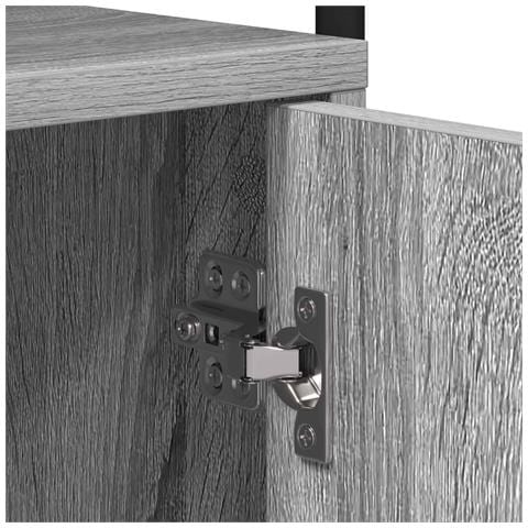 Armadio da Notte 2 pz Sonoma grigio Legno ingegnerizzato - Foto 9
