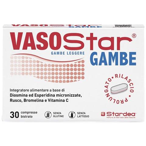 Vasostar Gambe 30 Compresse Bistrato Senza Glutine Senza Lattosio - Foto 1