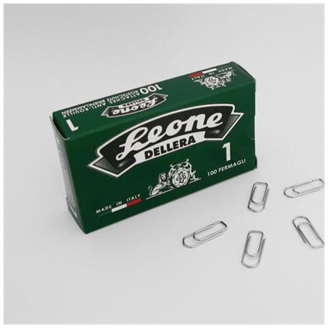 Scatola 100 Fermagli N. 1 Mm20 Zincati Antiruggine Leone - Foto 1