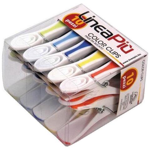 Mollette Biancheria Colorclips Pz 10 Linea Piu - Foto 1