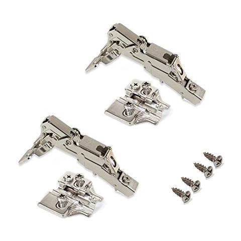1015207 Kit Cerniera Collo Dritto Con Scodellino Ø35mm 165chiusura Soft E Basetta Euro Con Regolazione Eccentrica, Set Di 2 - Foto 1