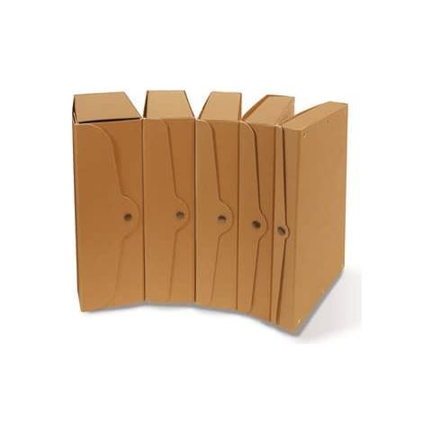 Scatola Portaprogetti Con Bottone In Cartone 35x25 Cm Dorso 10 Cm Fmc Xcpeco10av (conf. 5)  - Foto 1