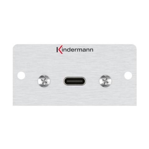 Konnect 50 Alu - Modulares Faceplate-snap-in - Usb Typ C (7444000548)  - Foto 1