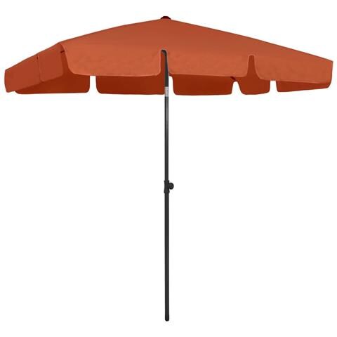 Ombrellone da Spiaggia Terracotta 200x125 cm - Foto 1
