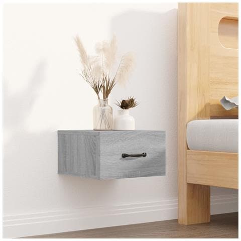 Comodini A Muro 2 Pz Grigio Sonoma 35x35x20 Cm - Foto 2