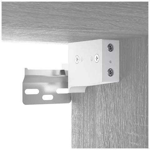 Comodini A Muro 2 Pz Grigio Sonoma 35x35x20 Cm - Foto 8