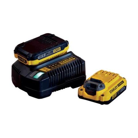 Kit Con 2 Batterie 20v 2x2.0 Ah E Caricabatterie Black E Decker - Foto 1