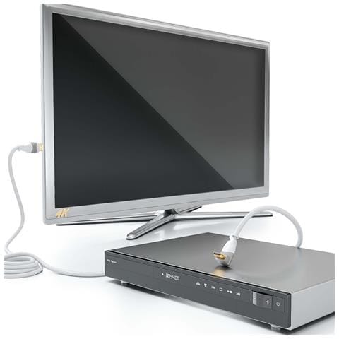 Cavo Hdmi 2.0 Arc 0,5m 50cm 4k 8k Full Hd Angolare Bianco Ad Angolo Ethernet - Foto 7