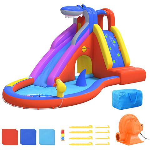 Scivolo D'acqua Gonfiabile Con Piscina 450x320x240 Cm In Pvc - Foto 1