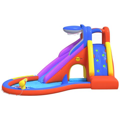 Scivolo D'acqua Gonfiabile Con Piscina 450x320x240 Cm In Pvc - Foto 2