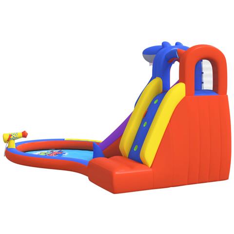 Scivolo D'acqua Gonfiabile Con Piscina 450x320x240 Cm In Pvc - Foto 6