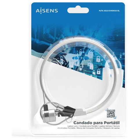 ASLK-D40K02-SL cavo di sicurezza Argento 1,5 m - Foto 5